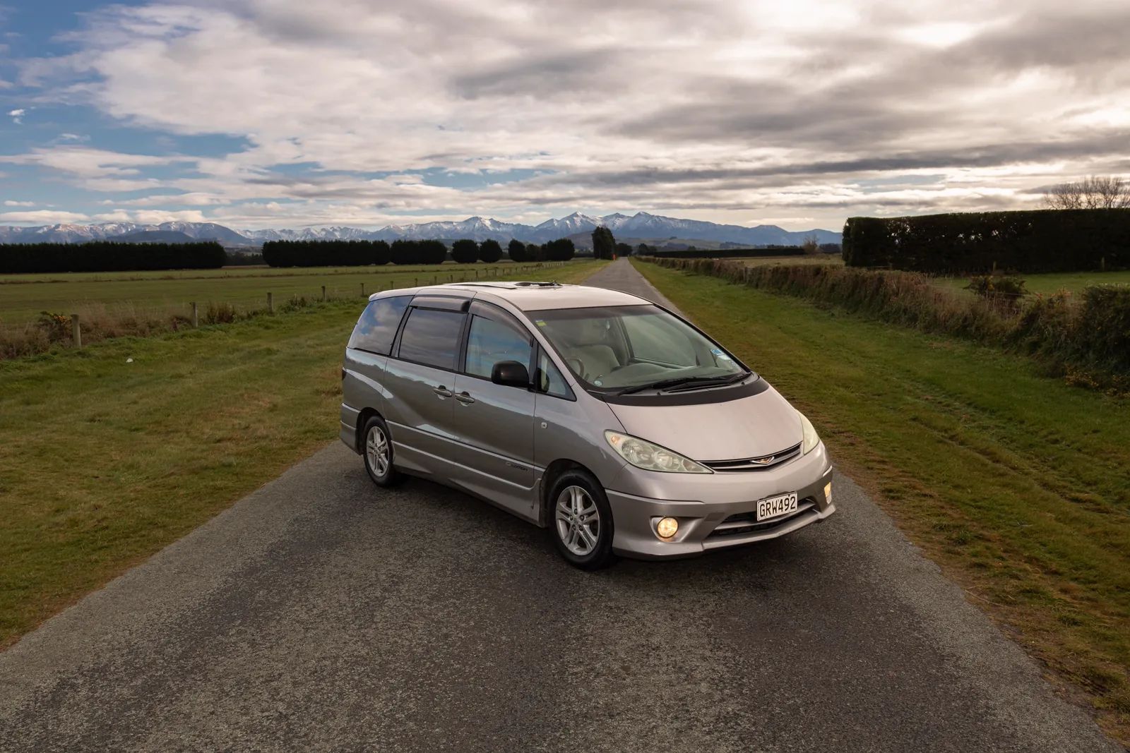 Koru Camper on a New Zealand road